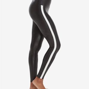 SPANX Faux Leather Side Stripe Legging